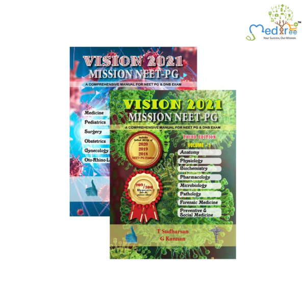 Vision 2021 Mission NEET PG 3rd/2020 (2 Vols)