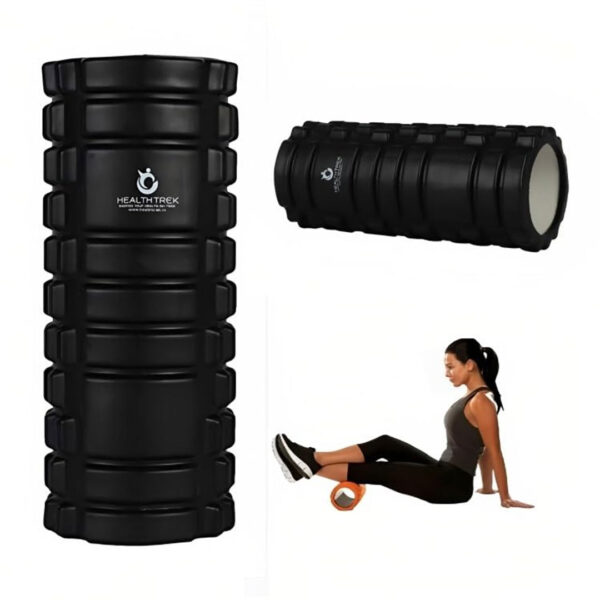 Yoga Foam Roller for Trigger Points (33 CM) - Black